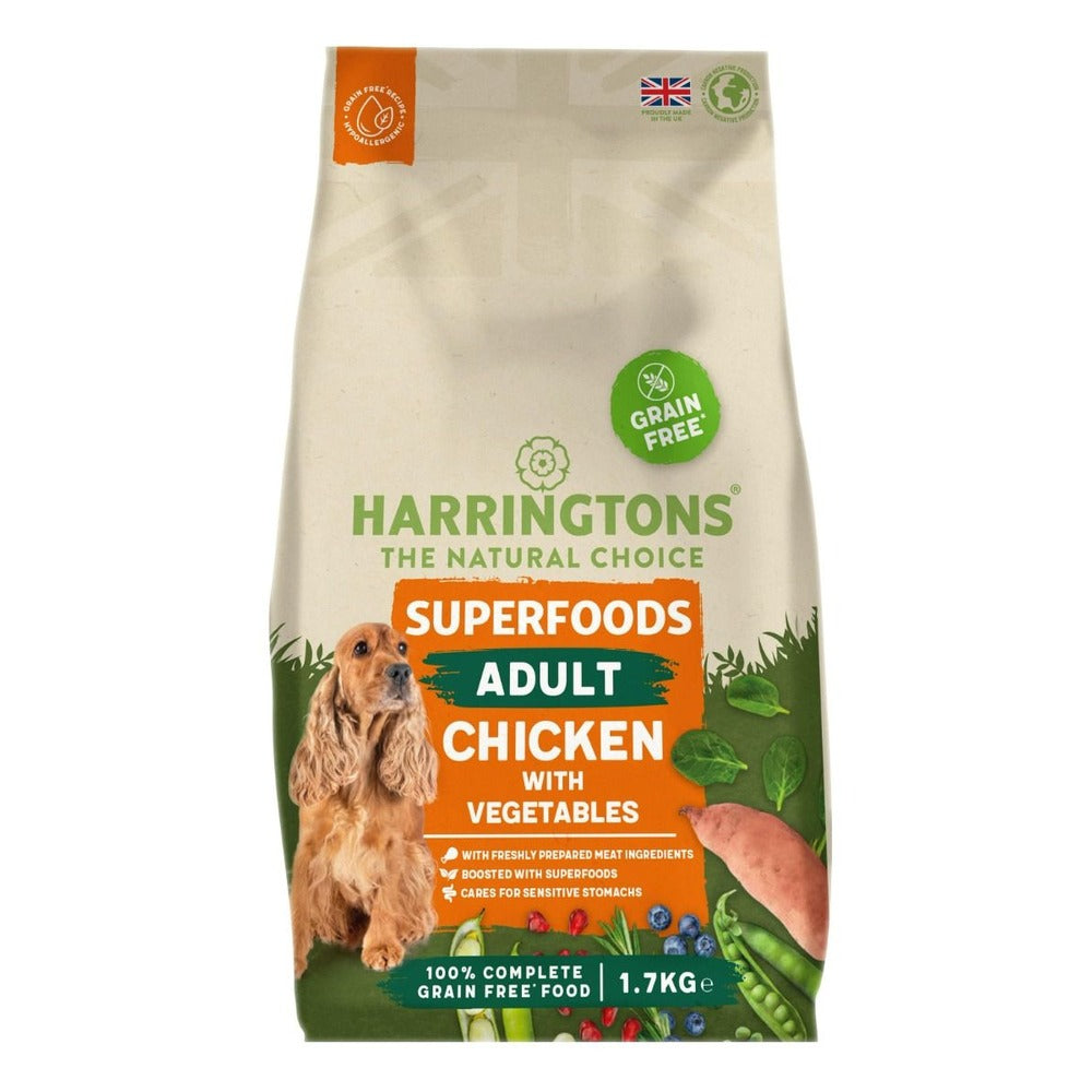 HARRINGTONS Superfoods Grain-Free Adult Dry Dog Food Chicken & Vegetables