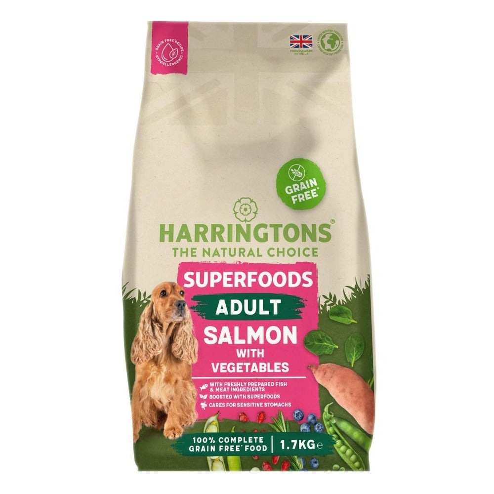 HARRINGTONS Superfoods Grain-Free Adult Dry Dog Food Salmon & Vegetables
