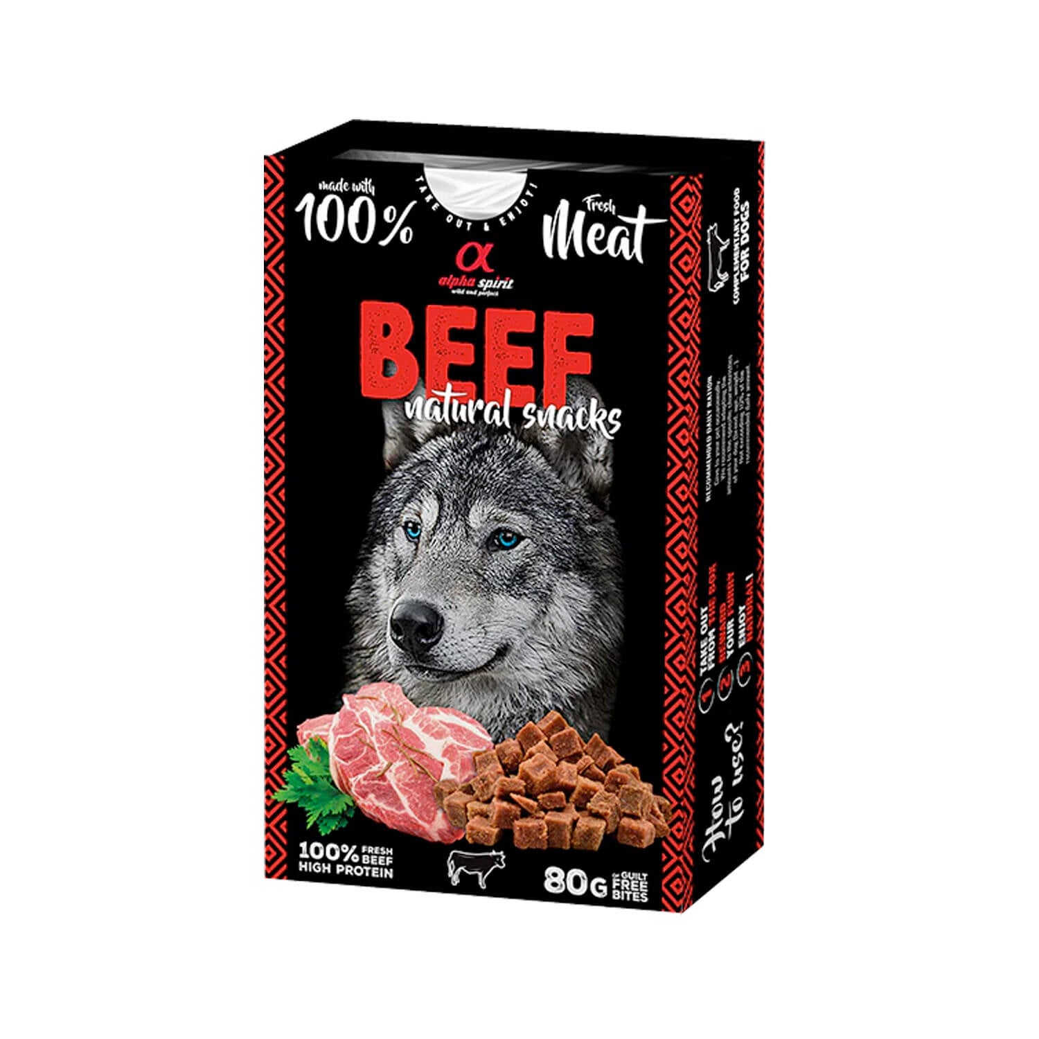 ALPHA SPIRIT Natural Snacks For Dogs ( Various Flavours 80 gr) EXP: Nov 2025 BUY 1 GET 1 FREE