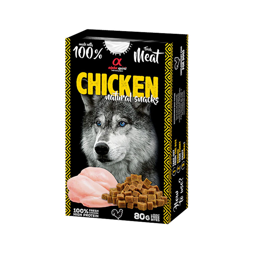 ALPHA SPIRIT Natural Snacks For Dogs ( Various Flavours 80 gr) EXP: Nov 2025 BUY 1 GET 1 FREE