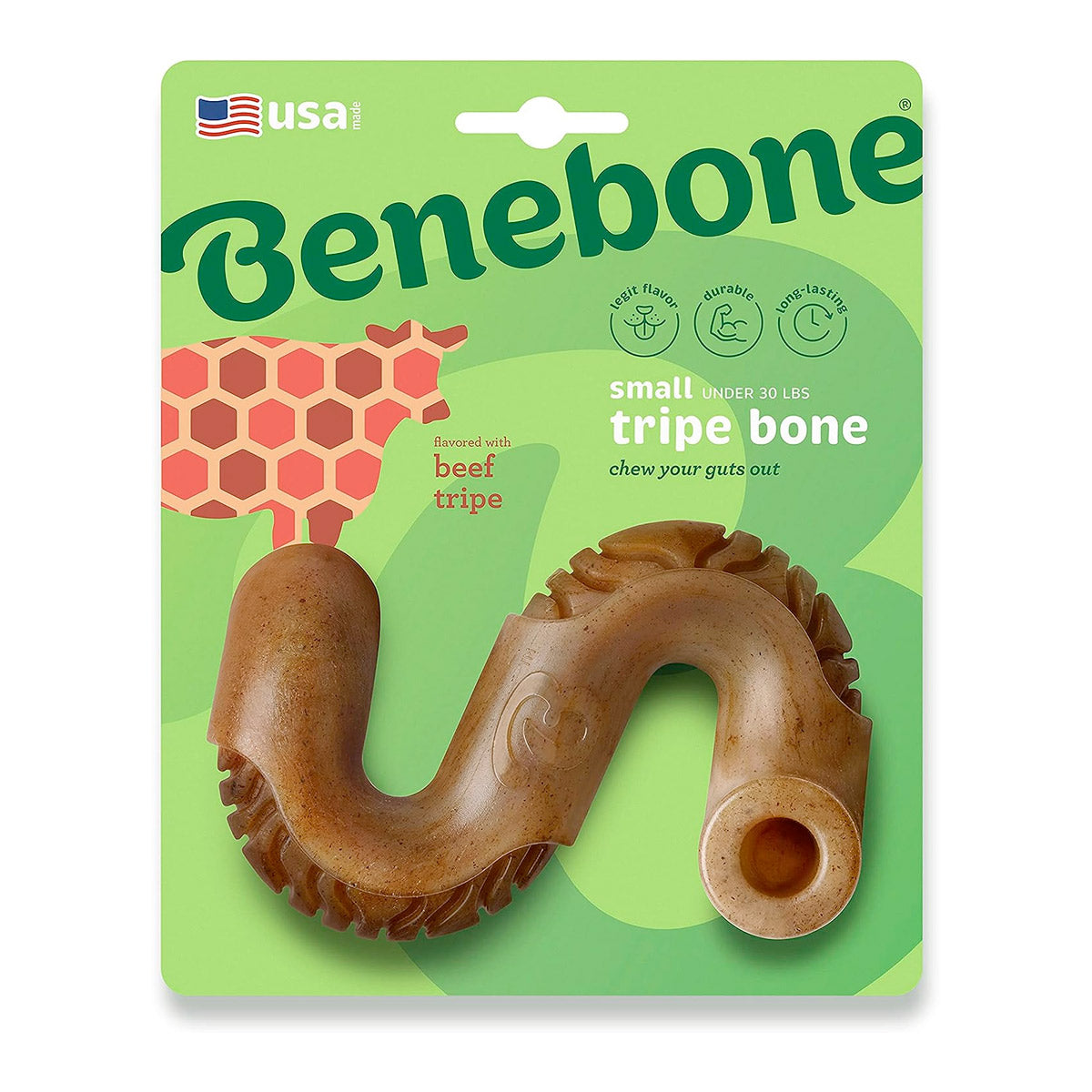 BENEBONE Tripe Bone Dog Chew Toy (Beef)
