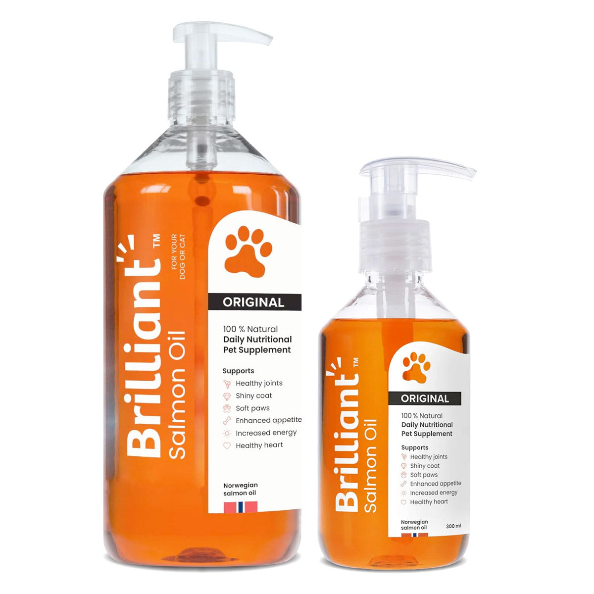 BRILLIANT Salmon Oil For Cats & Dogs