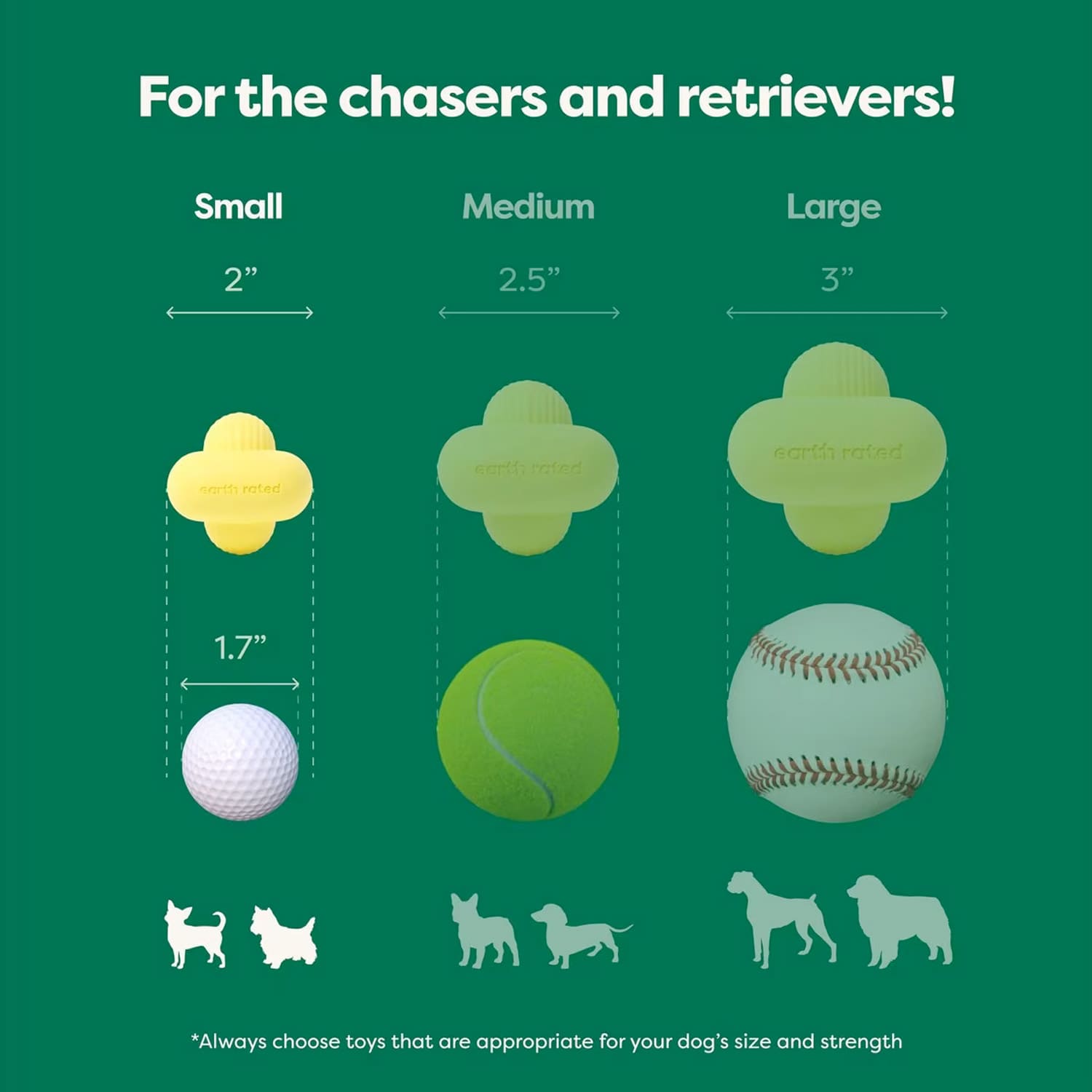 EARTH RATED Dog Fetch Toy