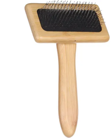 FLAMINGO Bamboo Slicker Smooth & Shiny Brush For Cat