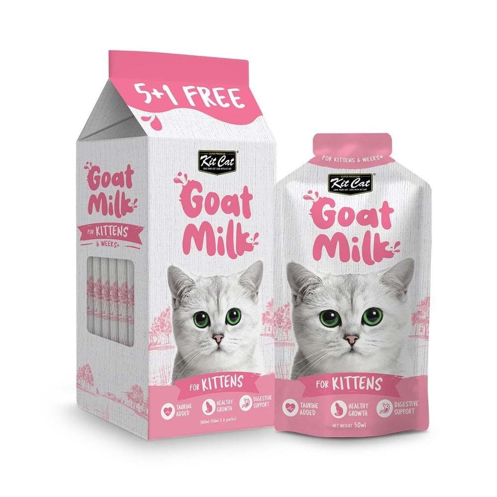 KIT CAT Goat Milk For Kittens Sachets ( 6 x 50 ml)