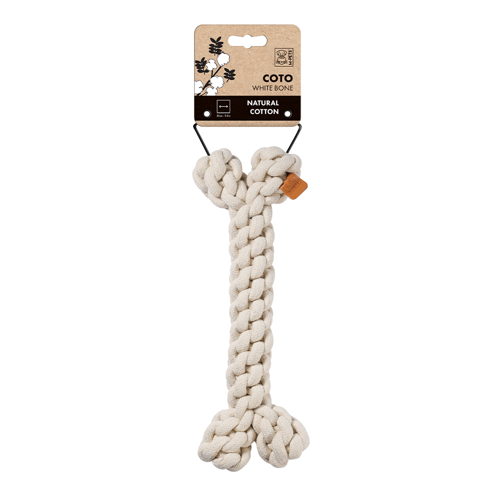 M-PETS Coto Bone Dog Toy (Black/White)