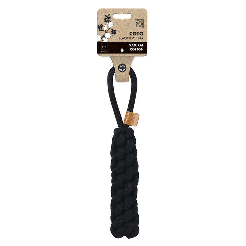 M-PETS Coto Loop Bar Dog Toy (Black/White)