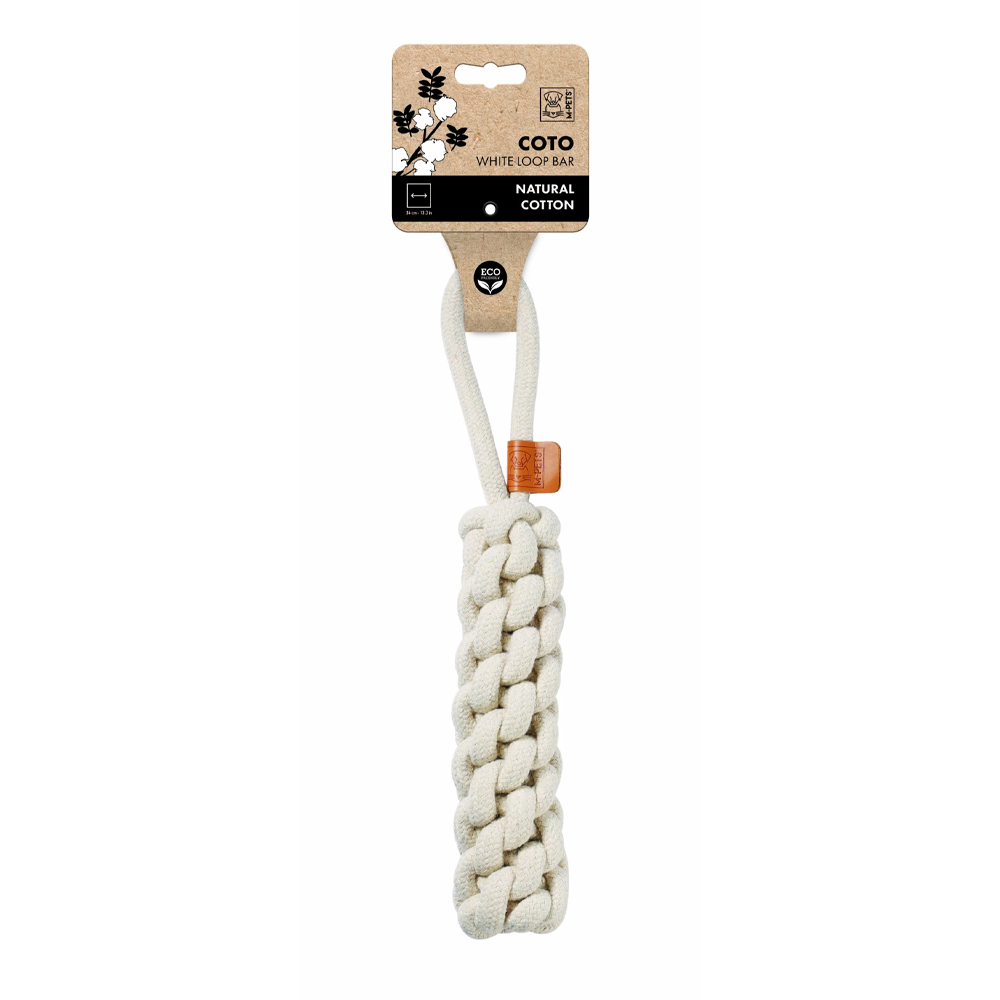 M-PETS Coto Loop Bar Dog Toy (Black/White)