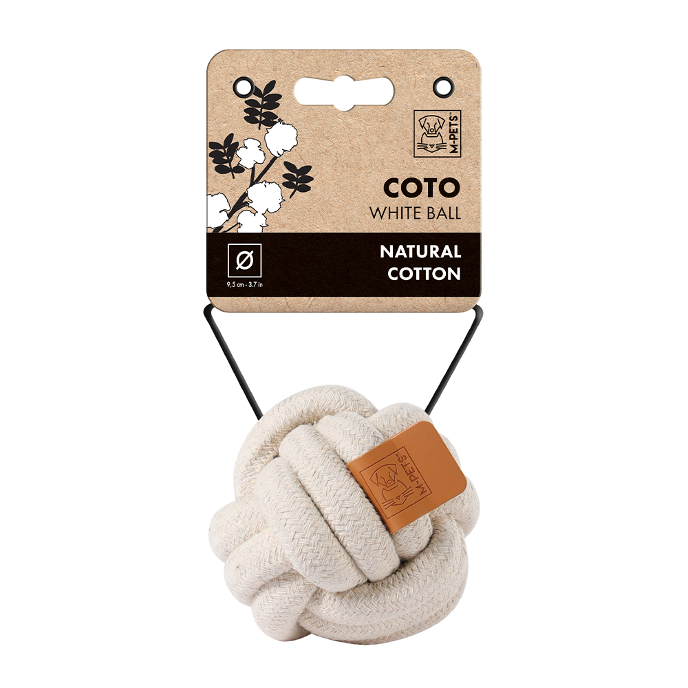 M-PETS Coto Ball Dog Toy (Black/White)