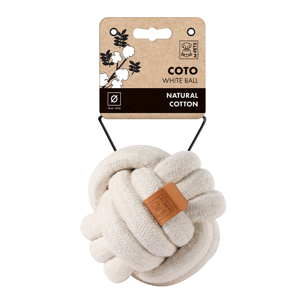 M-PETS Coto Ball Dog Toy (Black/White)