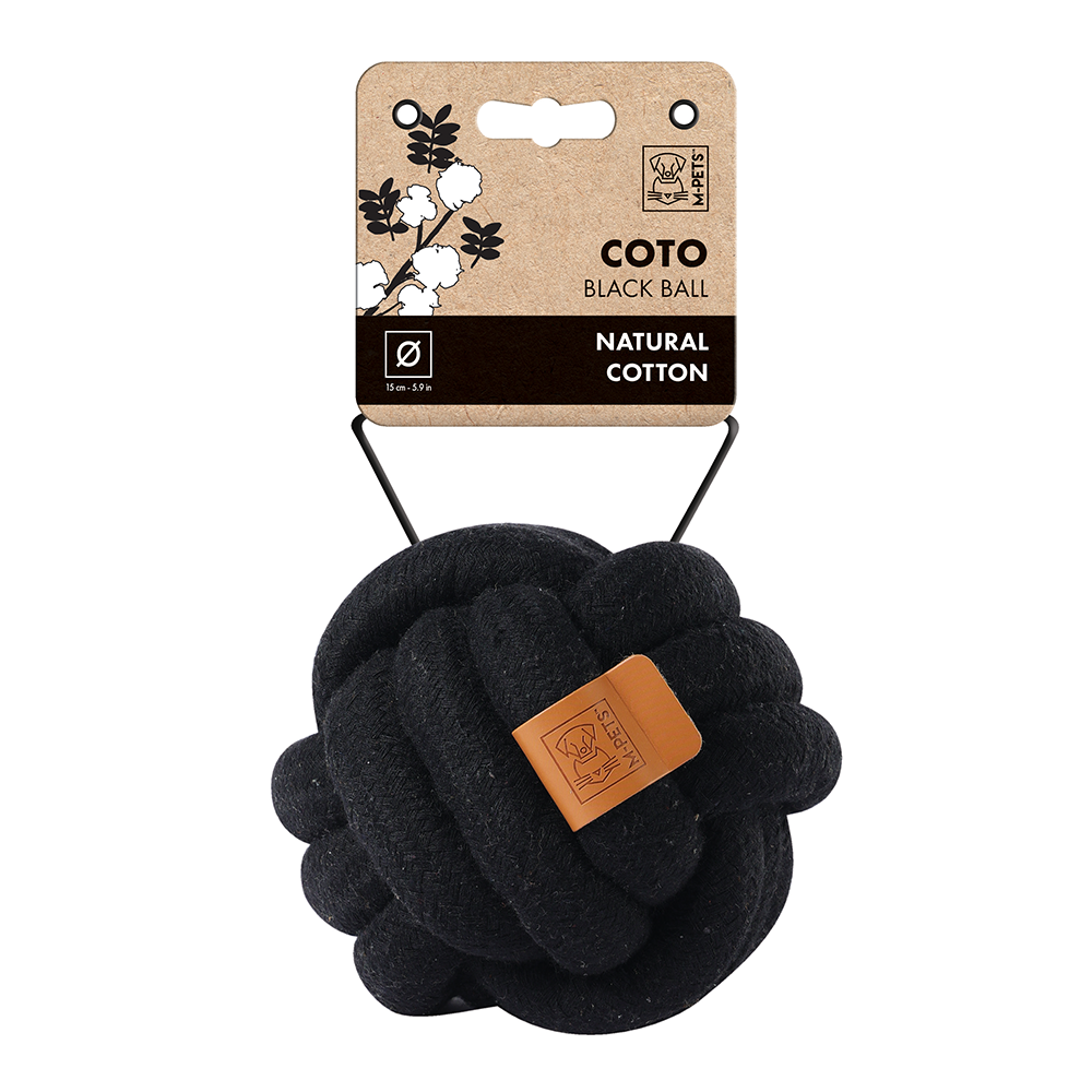 M-PETS Coto Ball Dog Toy (Black/White)