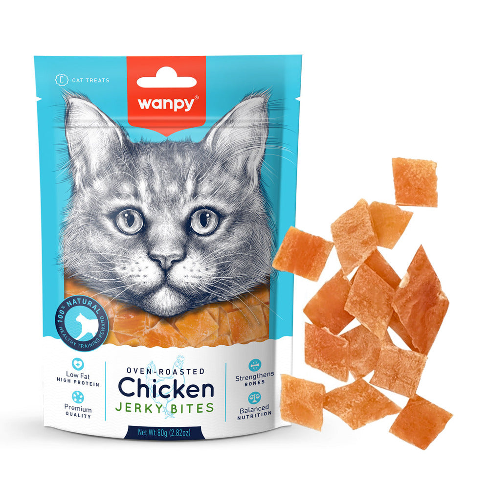 WANPY Chicken Jerky Bites Cat Treats (80 gr)