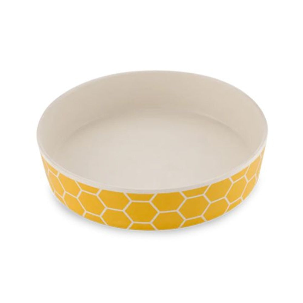 BECO Classic Bamboo Honeycomb Cat Bowl