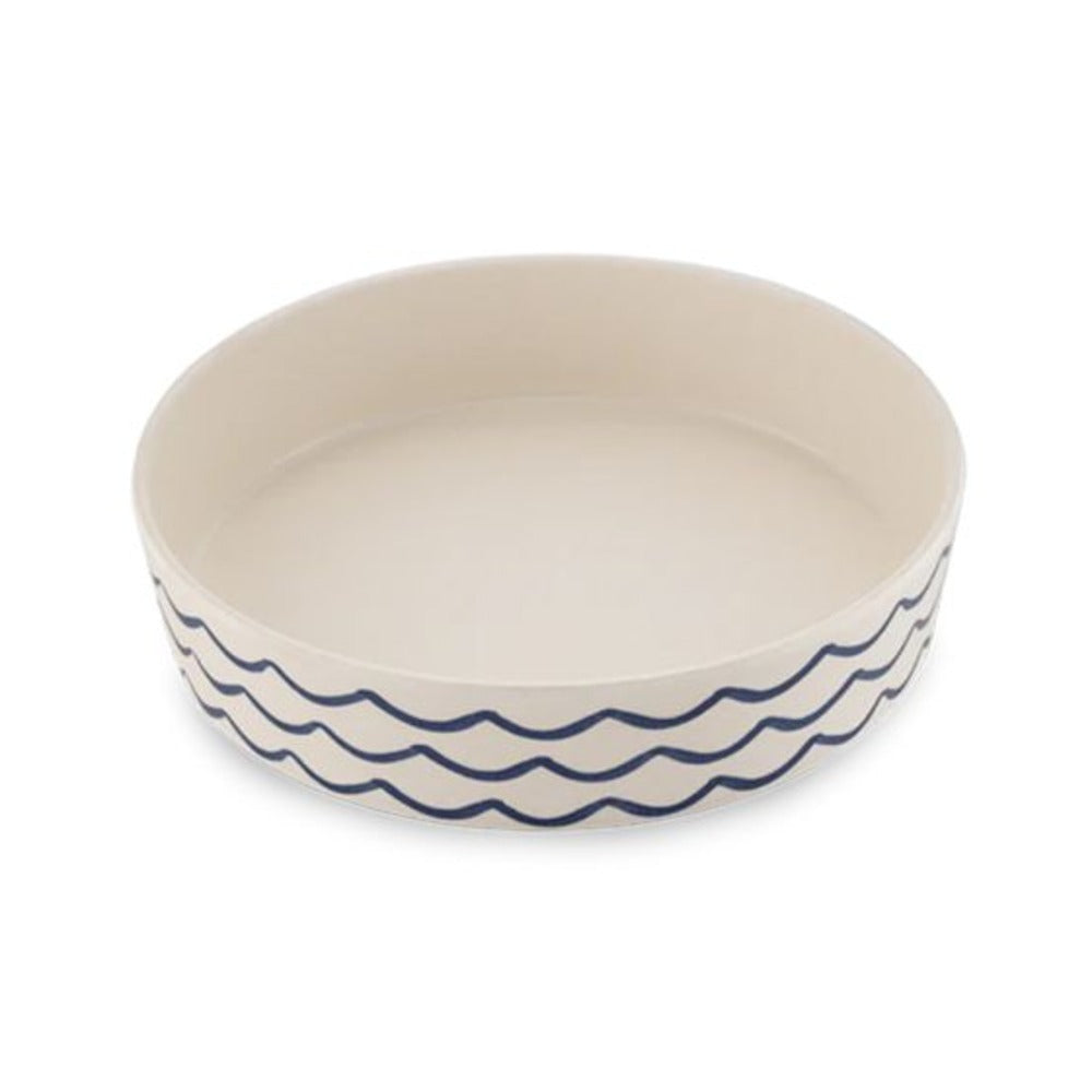 BECO Classic Bamboo Ocean Waves Cat Bowl
