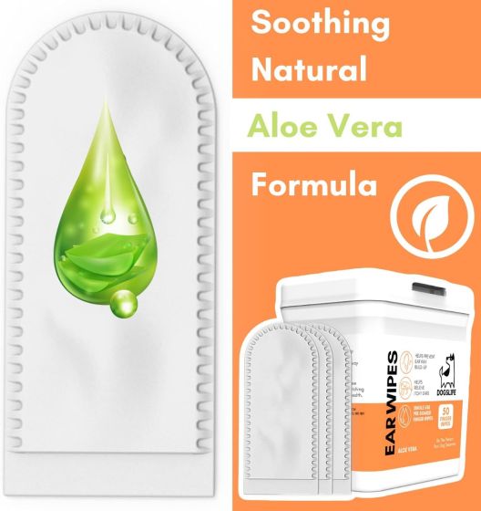 DOGSLIFE Ear Wipes With Aloe Vera (50pcs)