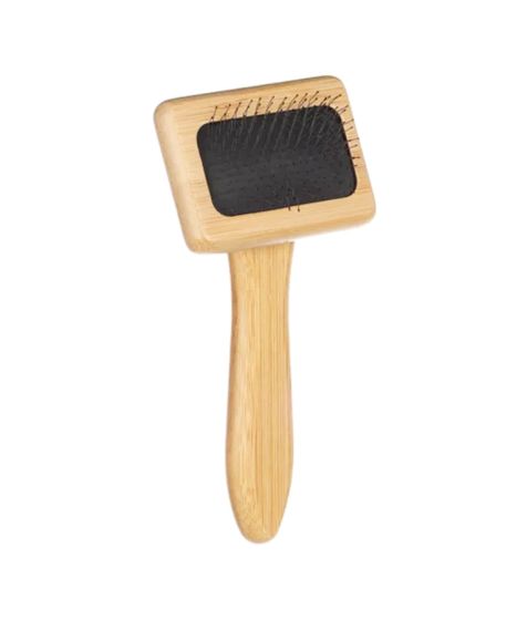 FLAMINGO Bamboo Slicker Smooth & Shiny Brush For Cat