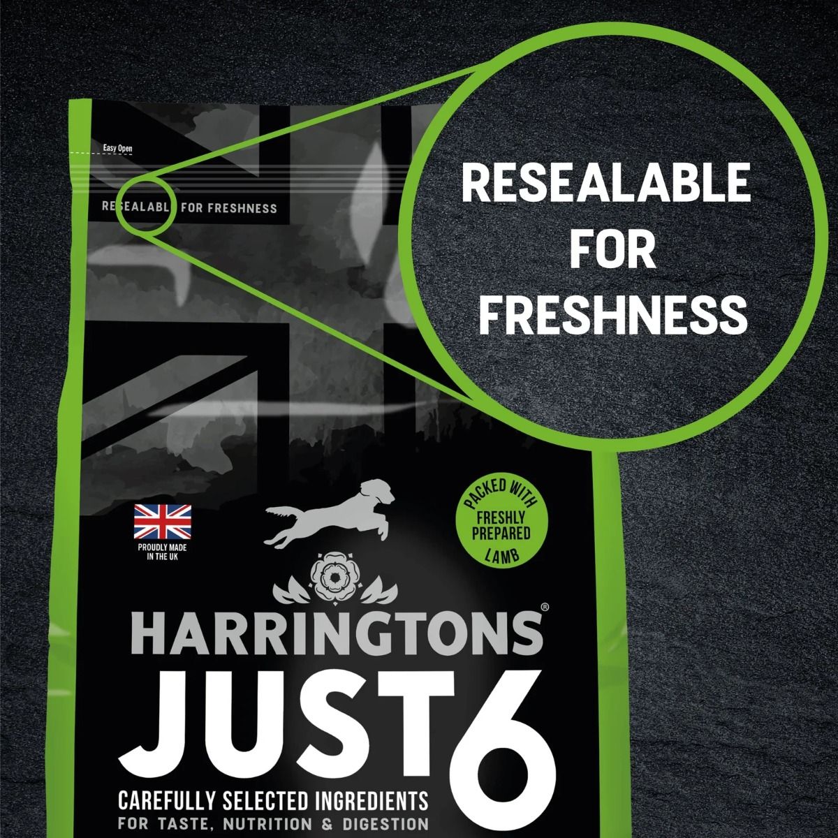 HARRINGTONS Just 6 Adult Dog Dry Food Lamb