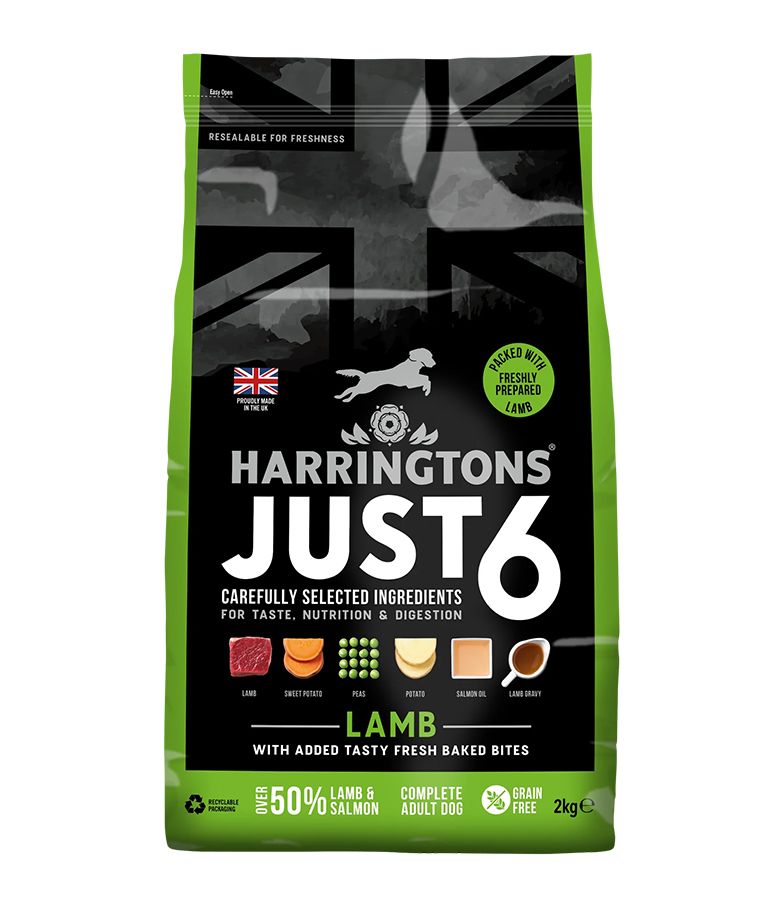 HARRINGTONS Just 6 Adult Dog Dry Food Lamb