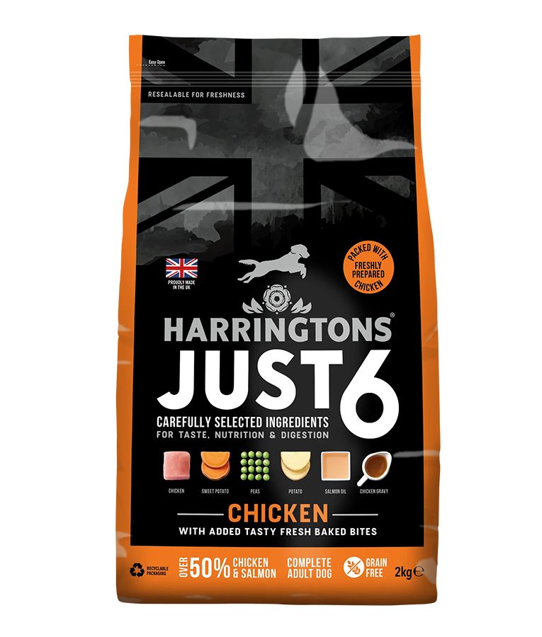HARRINGTONS Just 6 Adult Dog Dry Food Chicken