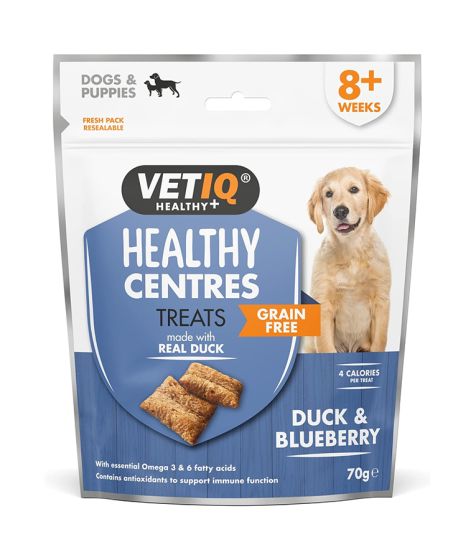 VetIQ Healthy Centres Grain Free Dog Treats (Various Flavours 70gr)