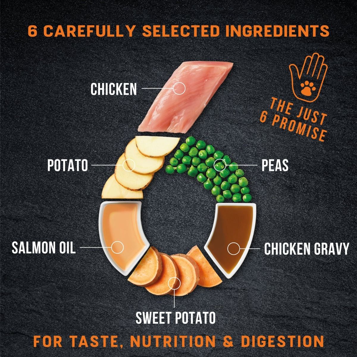 HARRINGTONS Just 6 Adult Dog Dry Food Chicken