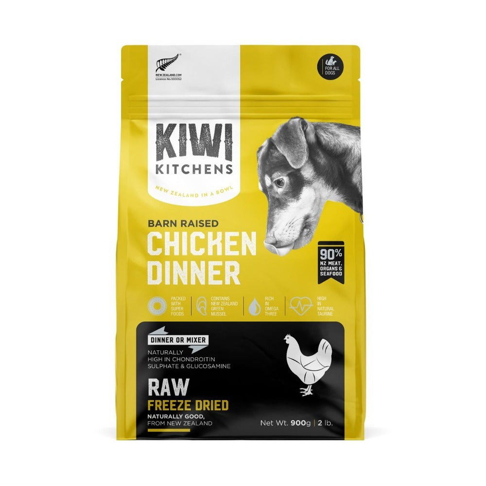 KIWI KITCHENS Freeze Dried Adult Dog Dry Food Chicken ( 900 gr)
