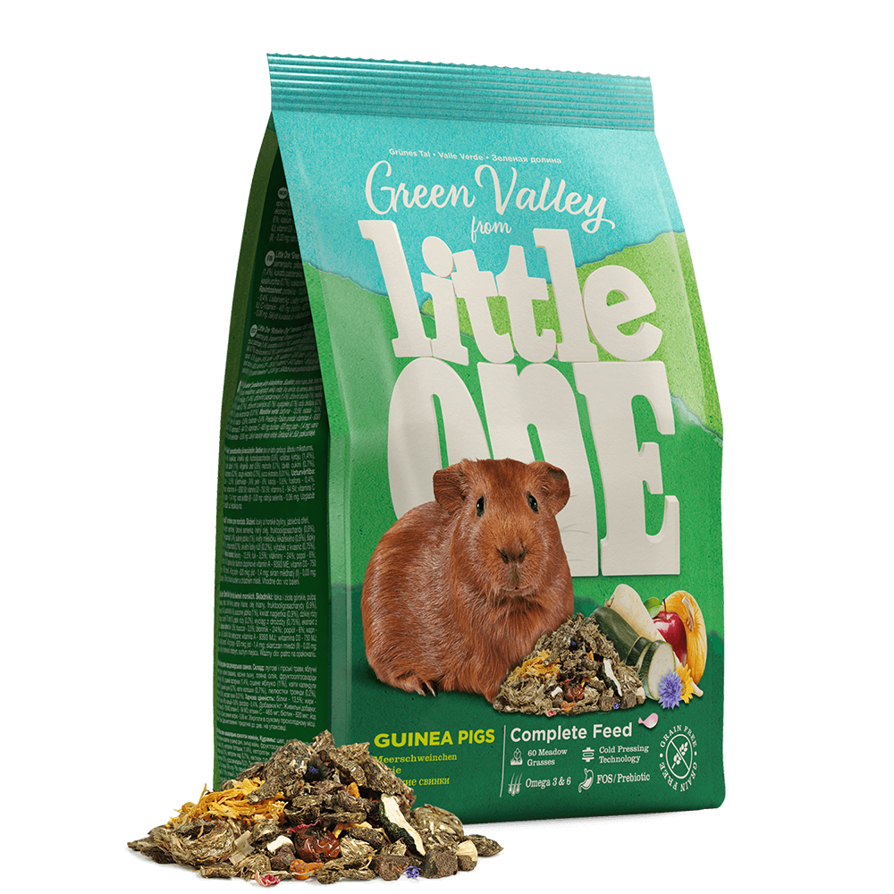 LITTLE ONE Green Valley Fibre Food for Guinea Pigs (750 gr)