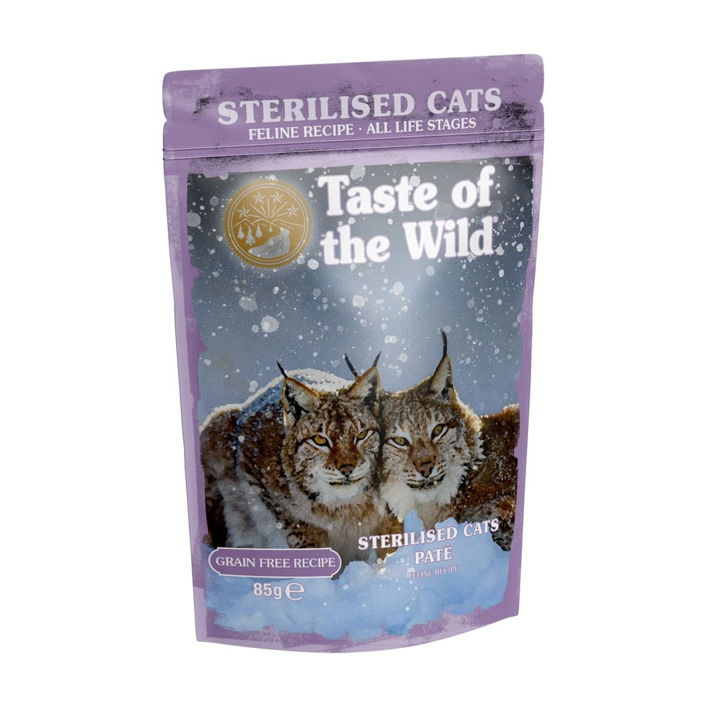 TASTE OF THE WILD Sterilised Cat Salmon Pate ( 85 gr)