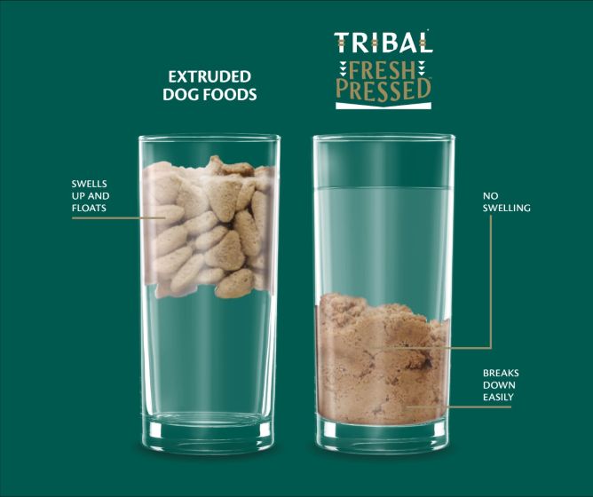 TRIBAL Fresh Pressed Complete Cold Pressed Adult Small Breed Dog Dry Food With Duck (1.5kgs)
