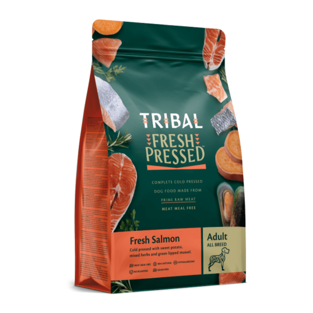 TRIBAL Fresh Pressed Complete Cold Pressed Adult Dry Dog Food With Salmon