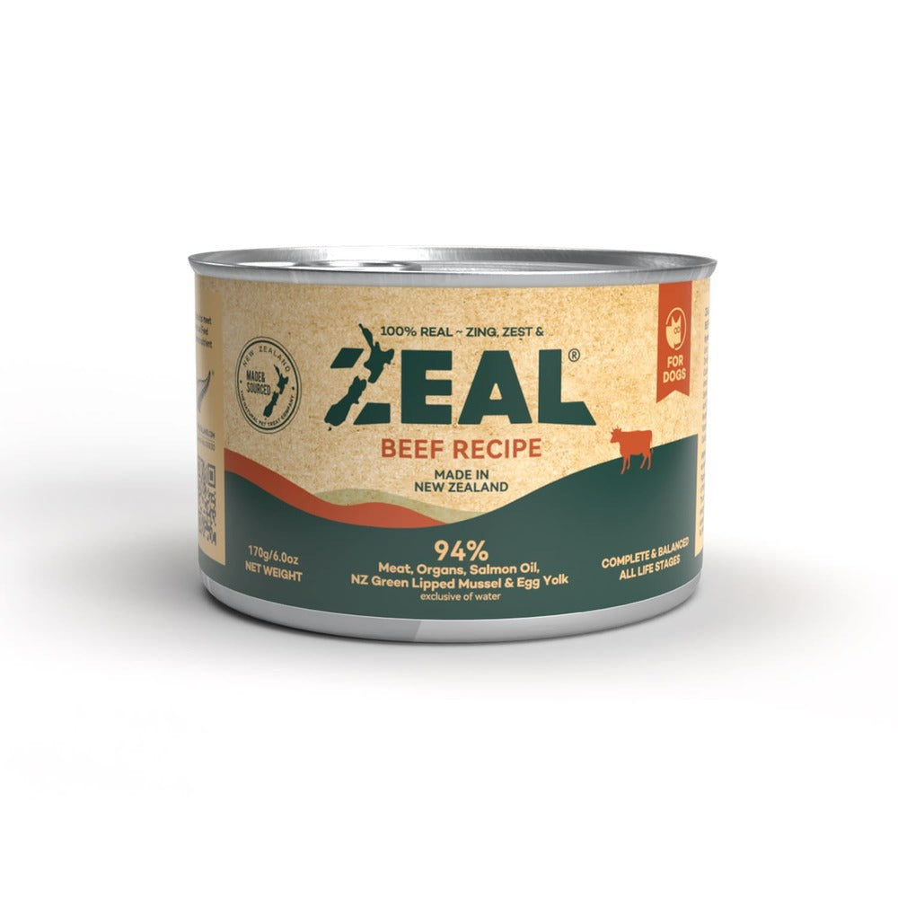 ZEAL Grain Free Beef Recipe Dog Wet Food (170 gr)
