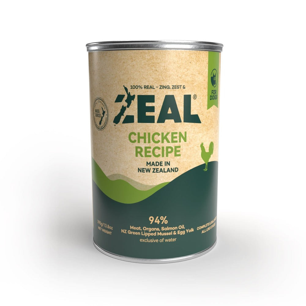 ZEAL Grain Free Chicken Recipe Dog Wet Food (390 gr)