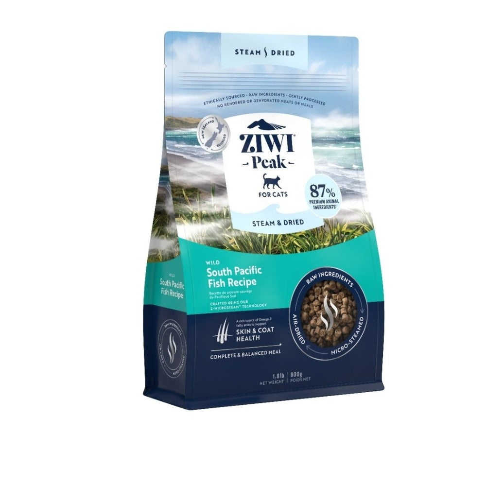 ZIWI PEAK Steam & Dried Wild South Pacific Fish Recipe Dry Cat Food