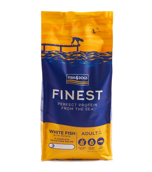 FISH4DOGS White Fish Adult Large Kibble (6kgs)