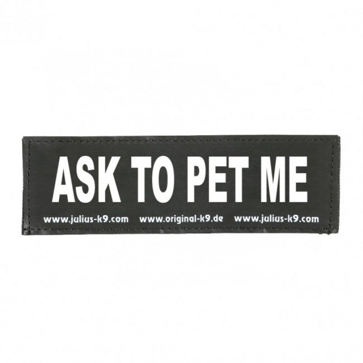 JULIUS-K9 Harness Patch (Ask To Pet Me)
