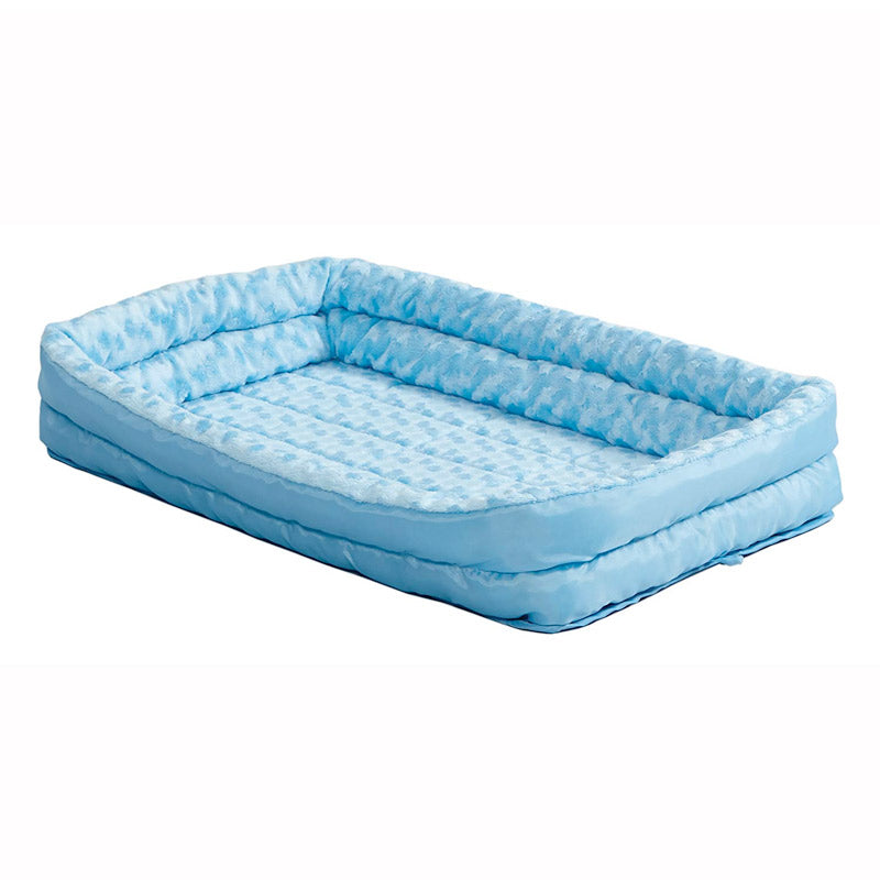 MIDWEST QuietTime Powder Blue Double Bolster Bed