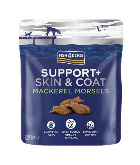 FISH4DOGS Support+ Skin & Coat Mackerel Morsels (255gr)
