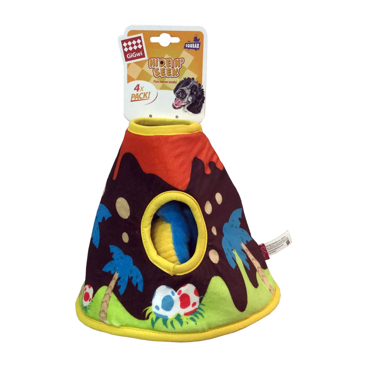 GIGWI Hide & Seek Volcano Park (4 Pack)