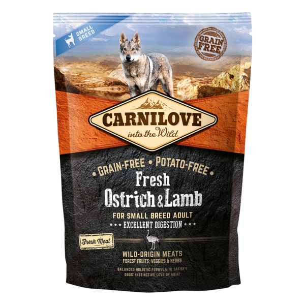 CARNILOVE Fresh Ostrich & Lamb For Small Breed Adult Dogs