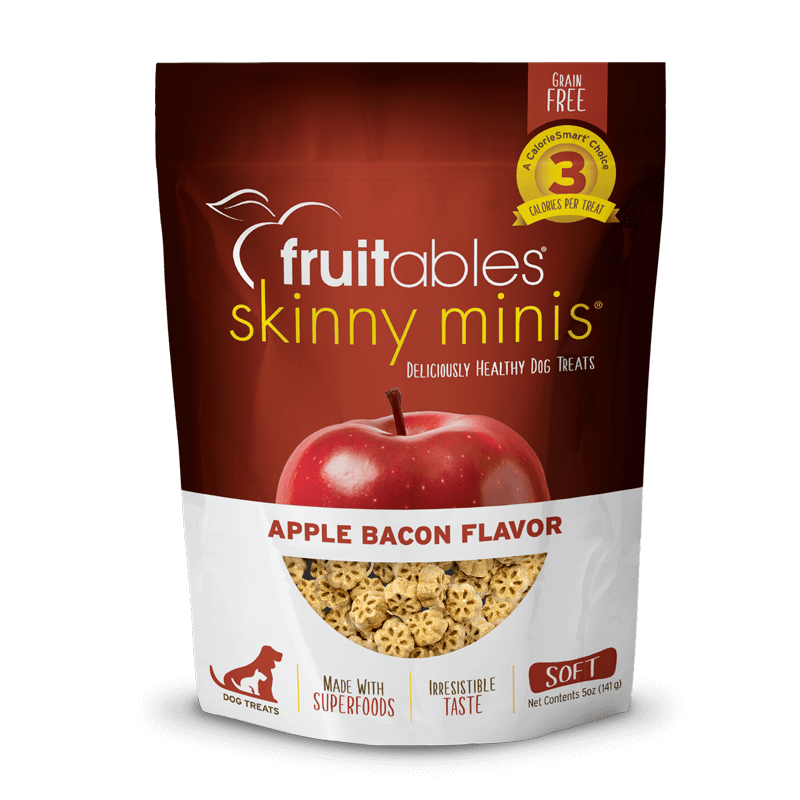 FRUITABLES Skinny Minis Apple & Bacon Dog Treats 141gr