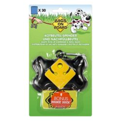 BAGS ON BOARD Pick up Bags Dispenser Marble Bone Multiple Colors