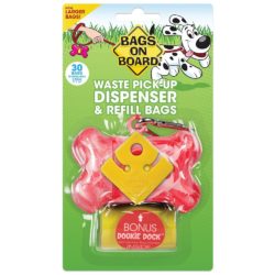 BAGS ON BOARD Pick up Bags Dispenser Marble Bone Multiple Colors