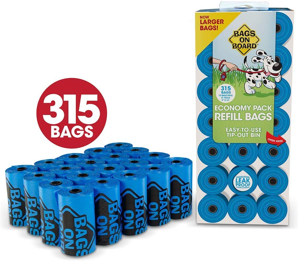 BAGS ON BOARD Pick up Bags Economy Pack 315 bags (21×15)