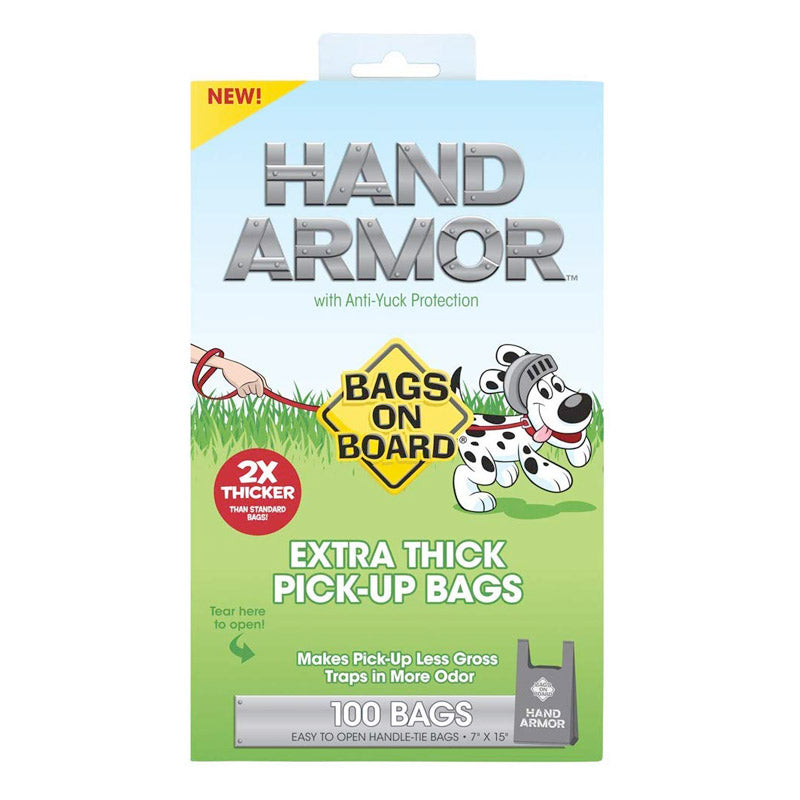 BAGS ON BOARD Pickup Bags Hand Armor Extra Thick (100bags)