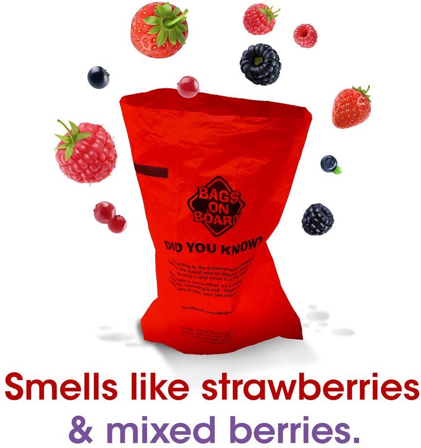 BAGS ON BOARD Refill Pack Triple Berry 140 bags (9 x 14)