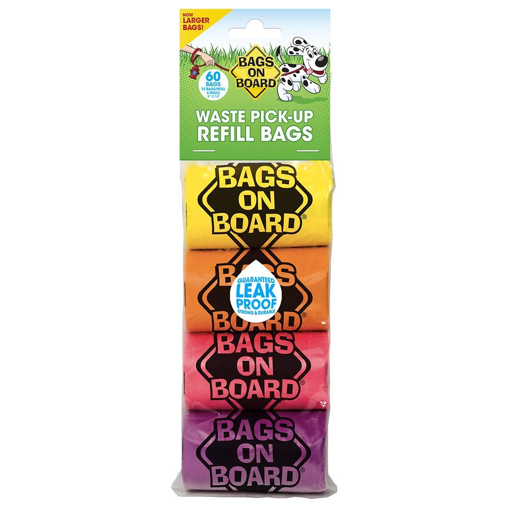 BAGS ON BOARD Refill Pack Rainbow Roll 60 Bags (4x15)