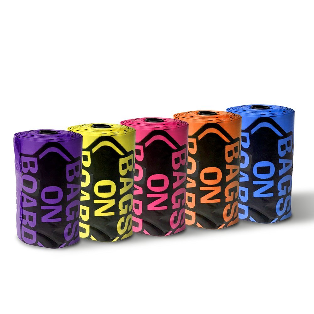 BAGS ON BOARD Refill Pack Rainbow Roll 60 Bags (4x15)
