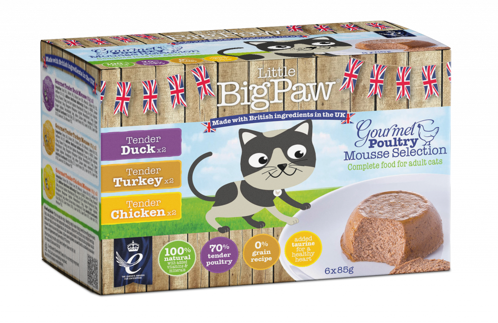 LITTLE BIG PAW Cat Gourmet Poultry Mousse Selection (6x85gr)
