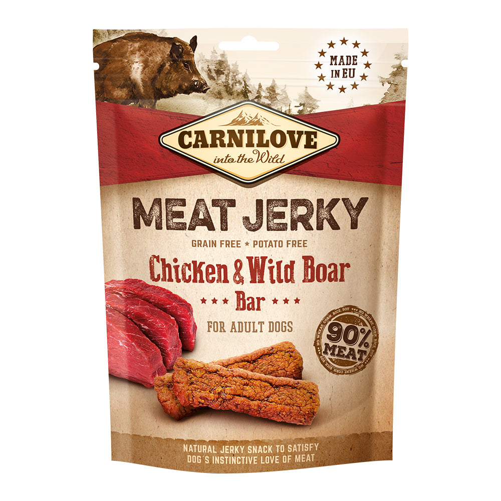 CARNILOVE Meat Jerky Chicken & Wild Boar Bar (100gr)