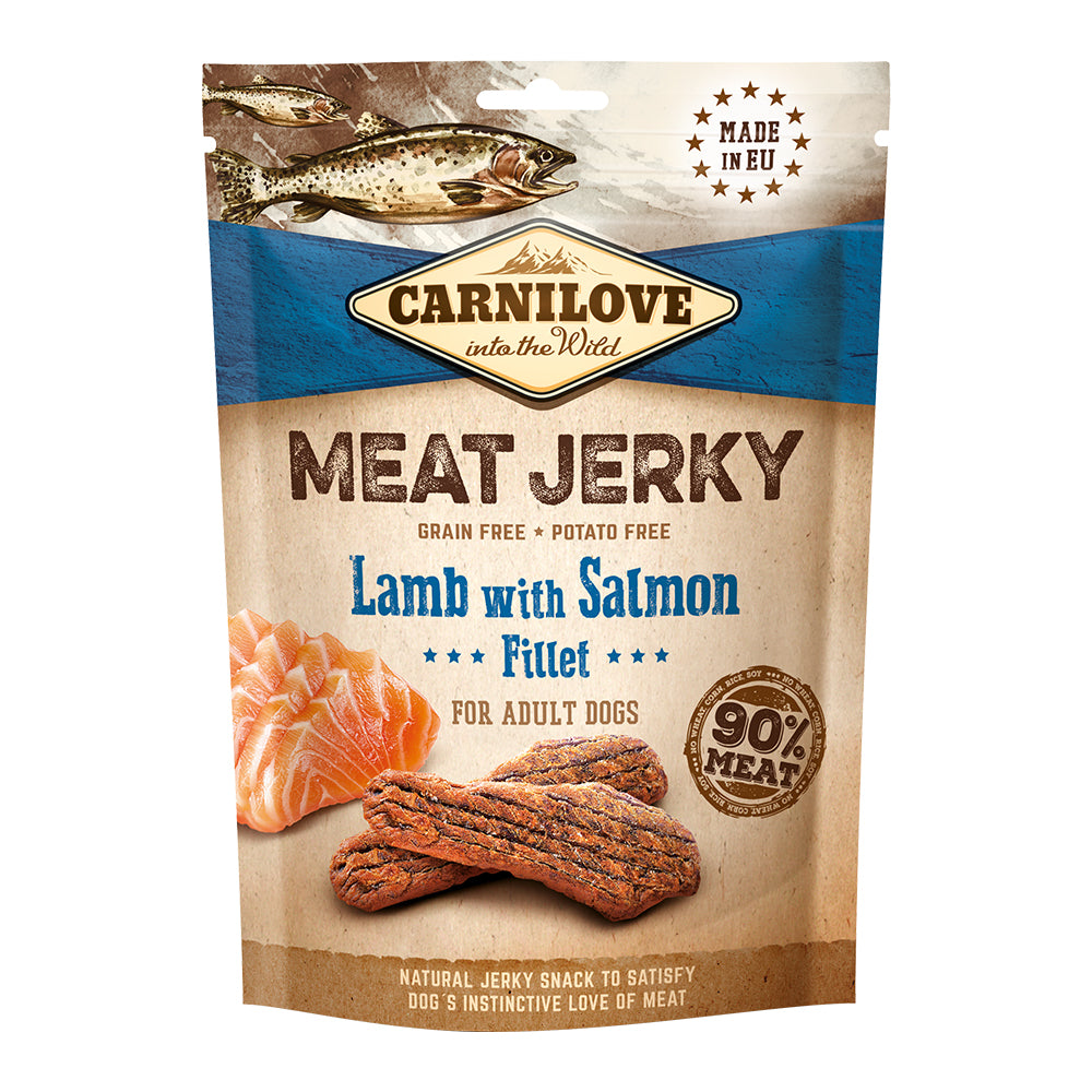 CARNILOVE Meat Jerky Lamb & Salmon Fillet (100gr)